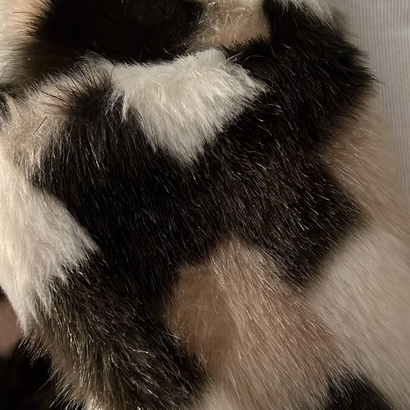 💚NEW ITEM💚 RETRO FAUX FUR & LEATHER COATl - Picture 4 of 8